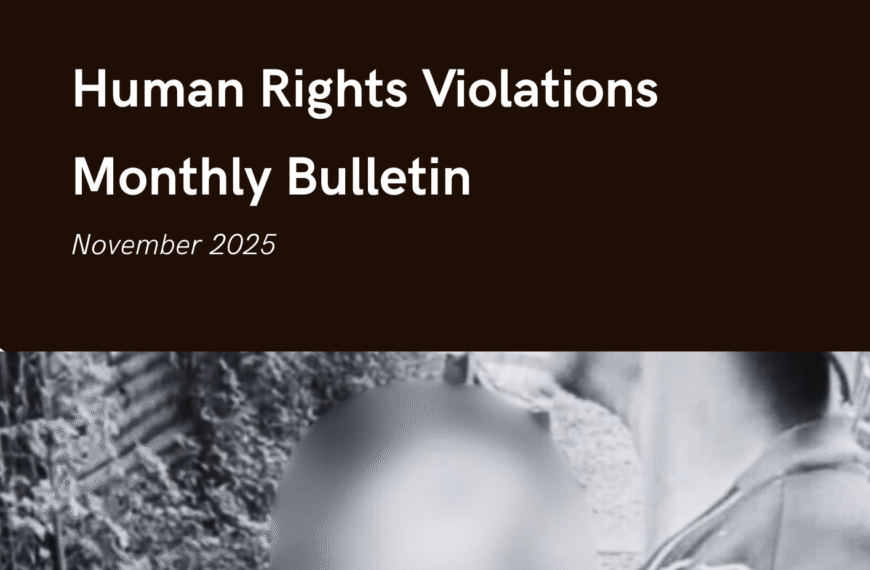 Human Rights Violations Monthly Bulletin (November 2025)