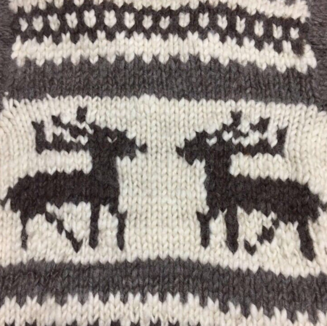 カナダ製カウチンセーターL位 カナディアンセーターCANADA メンズ